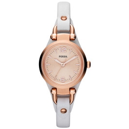 Correa de reloj Fossil ES3265 Cuero Blanco 7mm